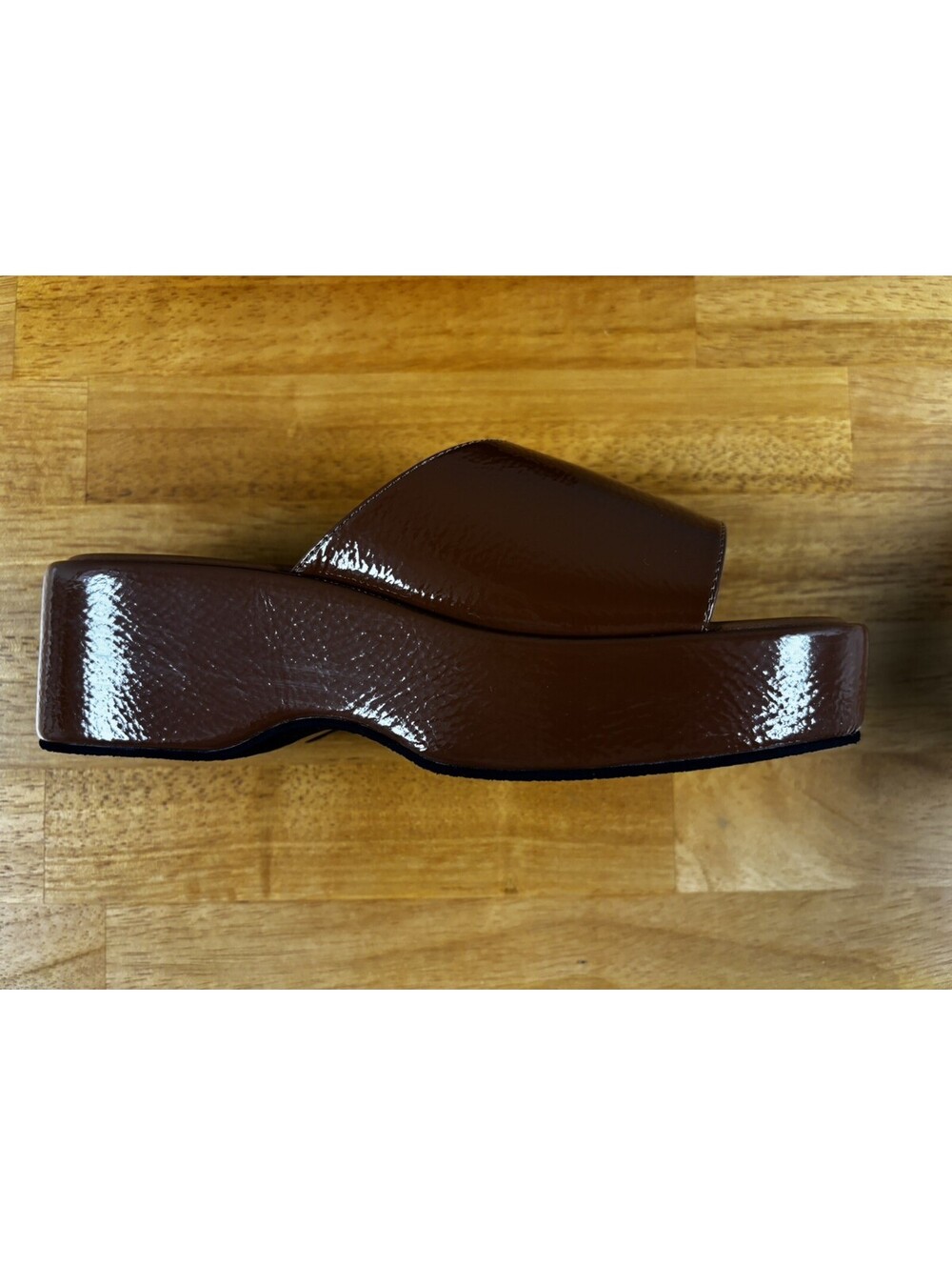 New Lisa Says Gah Cinnamon Dakota Platform Shoes Size 6.5 With Dust Bags - Picture 2 of 9